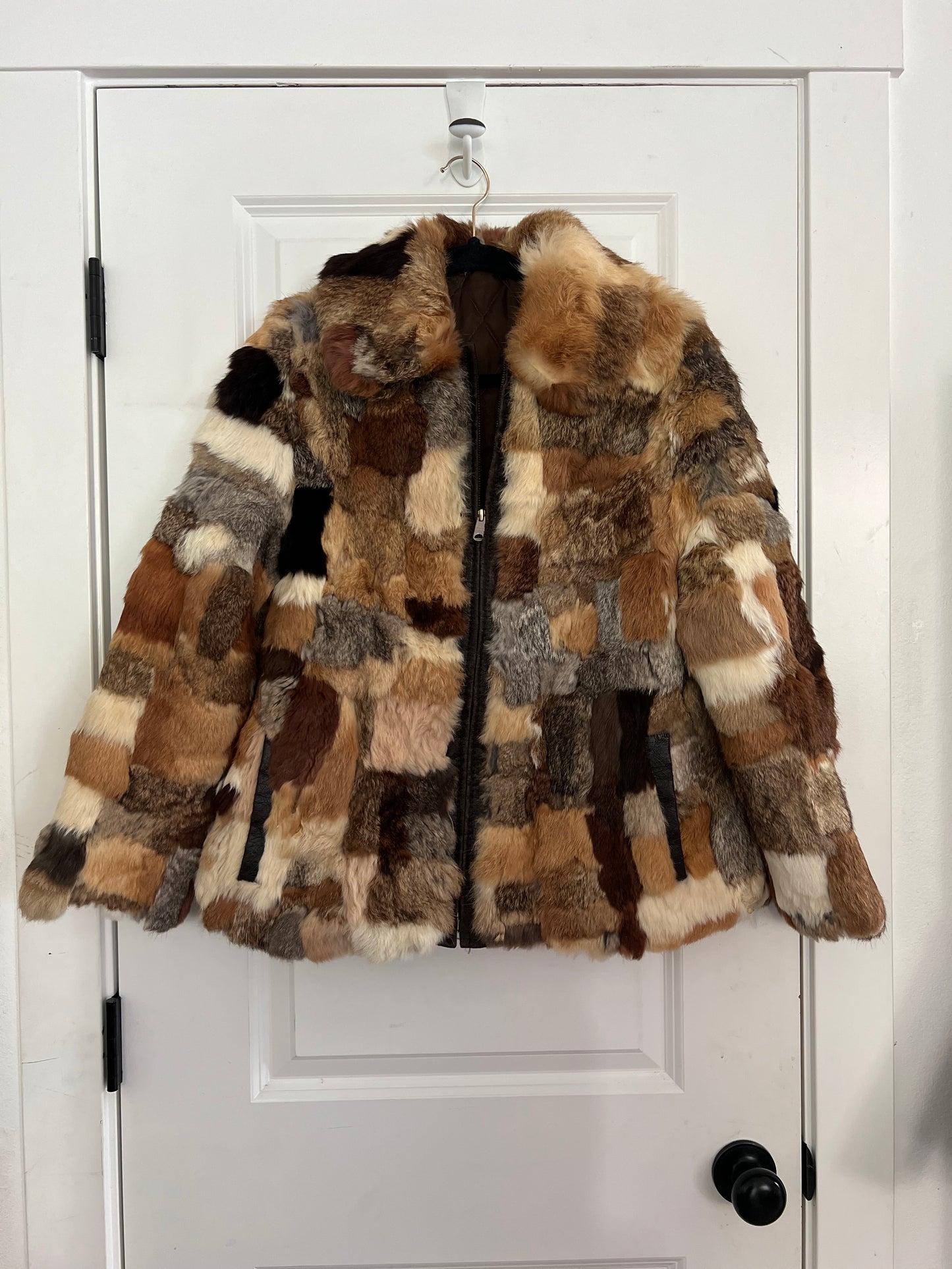 Rabbit Fur Cropped Jacket